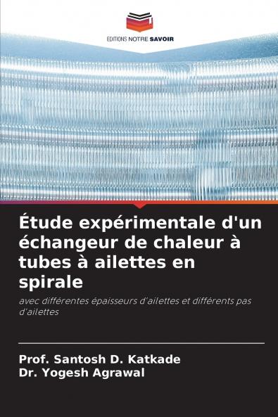 Étude expérimentale d'un échangeur de chaleur à tubes à ailettes en spirale