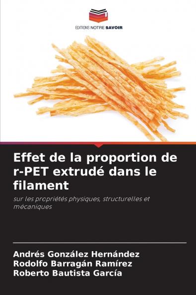 Effet de la proportion de r-PET extrudé dans le filament