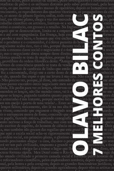 7 melhores contos - Olavo Bilac