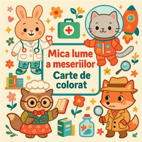 Mica lume a meseriilor - Carte de colorat
