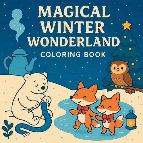 Magical Winter Wonderland - Coloring Book