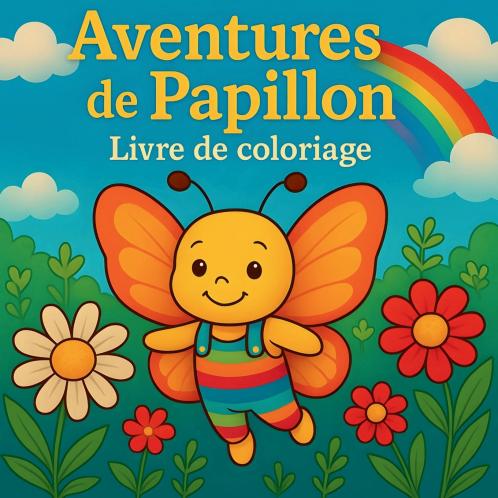 Aventures de Papillon - Livre de coloriage