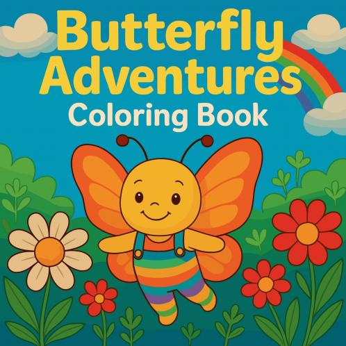 Butterfly Adventures - Coloring Book