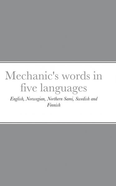 Mechanic's words in five languages