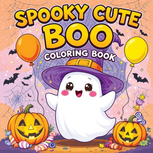 Spooky Cute Boo Coloring Book