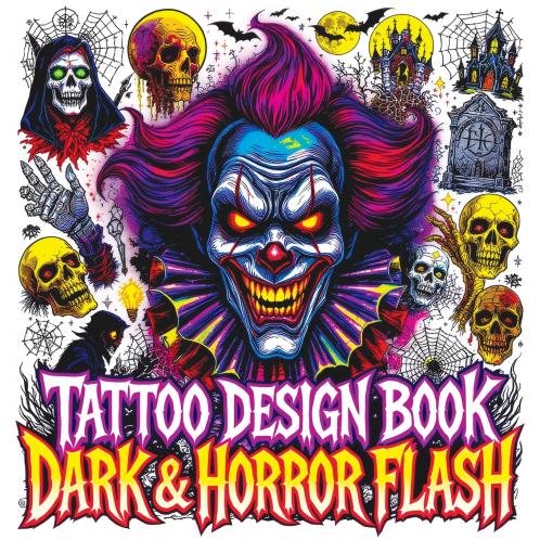 Tattoo Design Book - Dark & Horror Flash