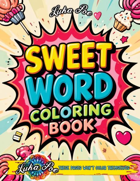 Sweet Word Coloring Book