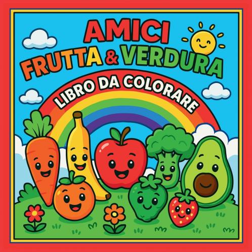 Amici Frutta & Verdura - Libro da colorare