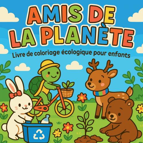 Amis de la Planète - Livre de coloriage écolologique pour enfants