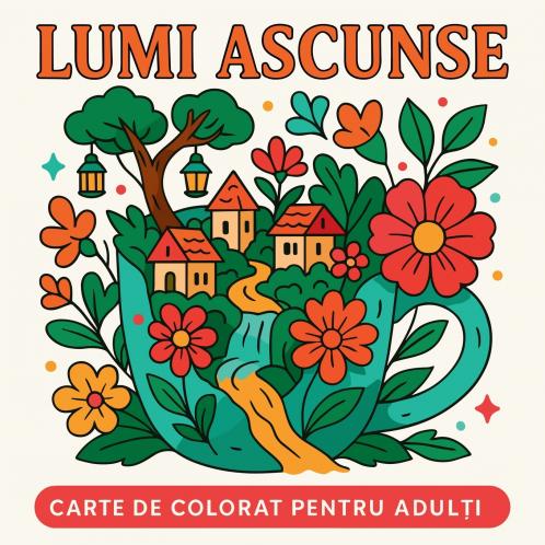 Lumi Ascunse - Carte de colorat pentru adulți
