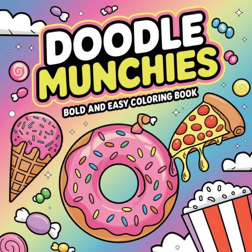 Doodle Munchies Coloring Book for Adults