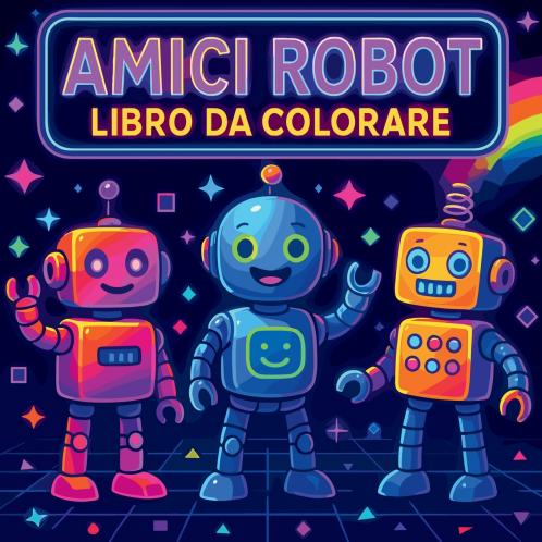 Amici Robot - Libro da Colorare