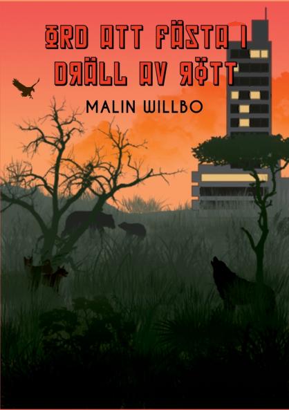 Ord att fästa i dräll av rött