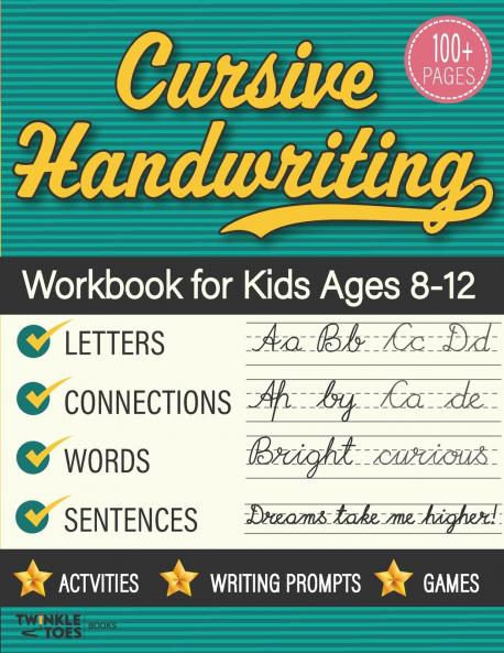 Cursive Handwriting Workbook for Kids Ages 8-12