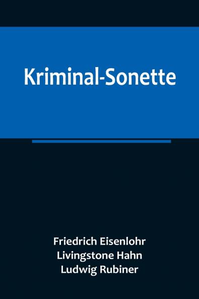Kriminal-Sonette