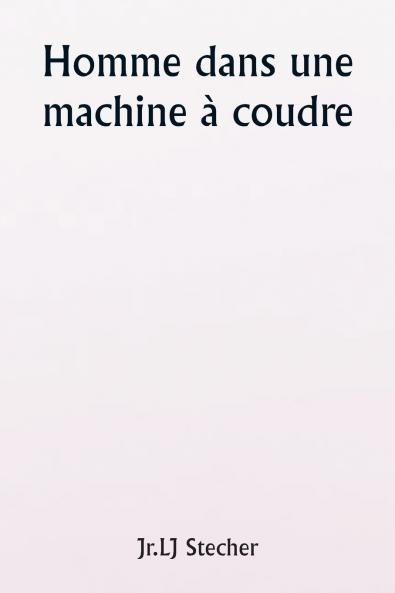 Homme dans une machine à coudre