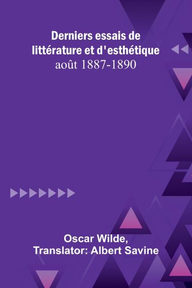 Derniers essais de littérature et d'esthétique