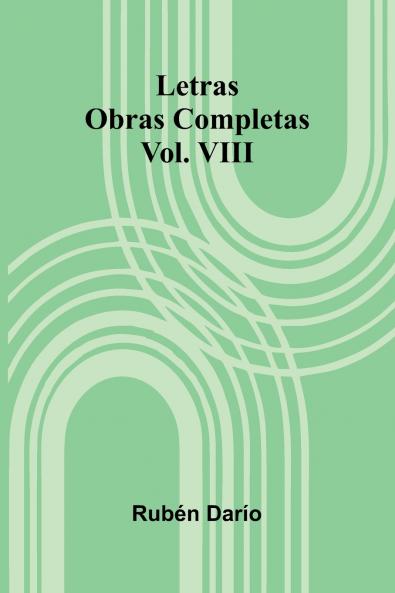 Letras; Obras Completas Vol. Viii
