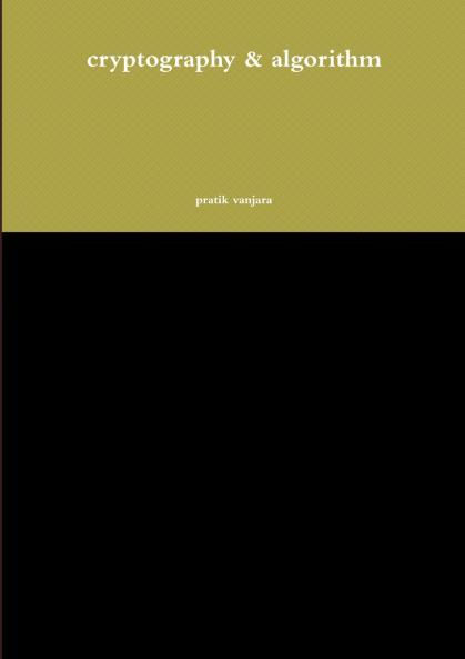 cryptography & algorithm