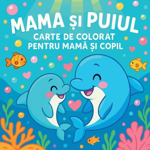 Mama și Puiul - Carte de colorat pentru mamă și copil