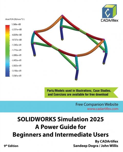 SOLIDWORKS Simulation 2025: A Power Guide for Beginners and Intermediate Users
