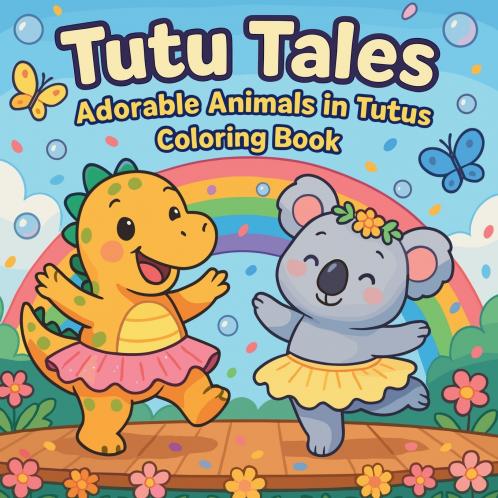 Tutu Tales - Adorable Animals in Tutus Coloring Book
