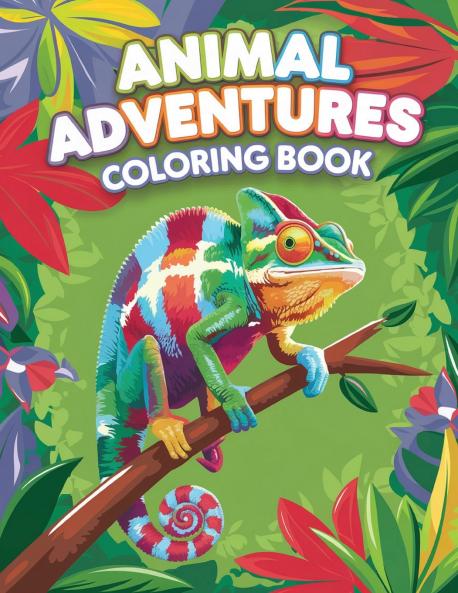 Animal Adventure Coloring Book for Teens