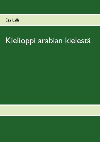 Kielioppi arabian kielestä