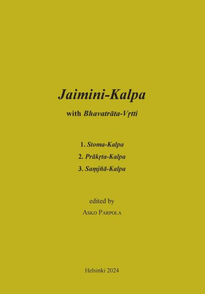 Jaimini-Kalpa with Bhavatrata-Vrtti