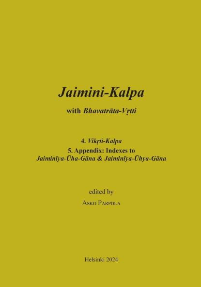 Jaimini-Kalpa with Bhavatrata-Vrtti