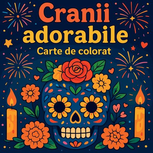 Cranii adorabile - Carte de colorat