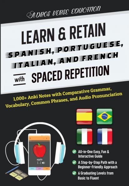 Learn & Retain Spanish Portuguese Italian and French with Spaced Repetition