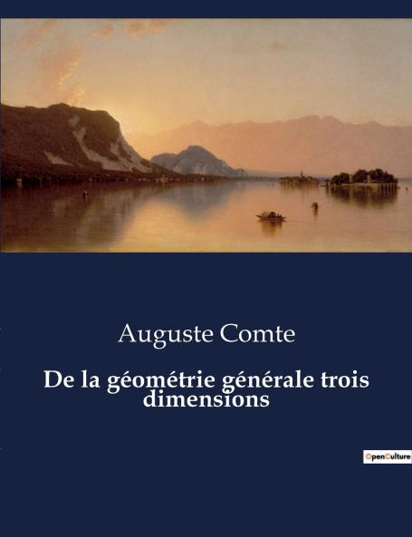 De la géométrie générale trois dimensions