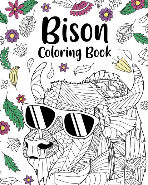 Bison Coloring Book