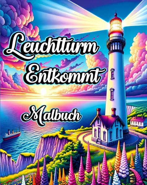 Leuchtturm Entkommt Malbuch