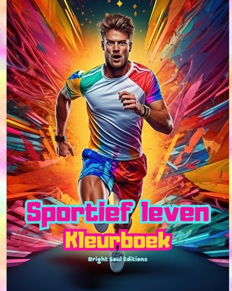 Sportief leven | Kleurboek voor liefhebbers van sport en buitenactiviteiten | Creatieve sportscènes voor ontspanning