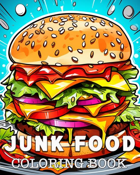 Junk Food Coloring Book