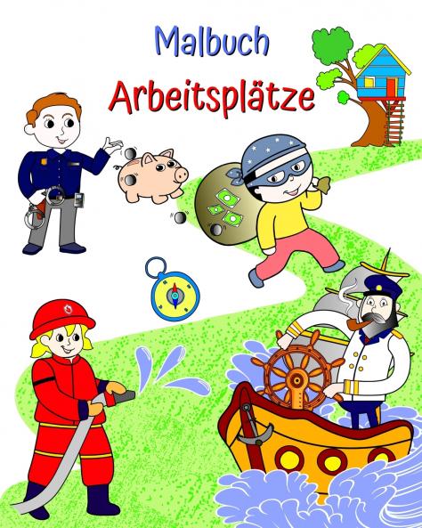 Malbuch Arbeitsplätze
