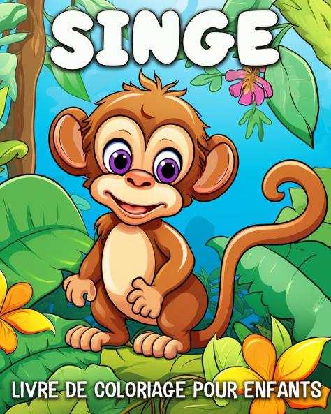 Singe Livre de Coloriage pour Enfants