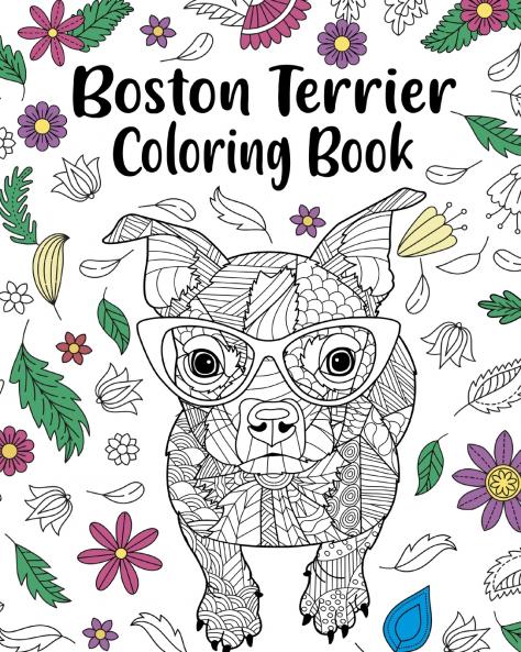 Boston Terrier Coloring Book