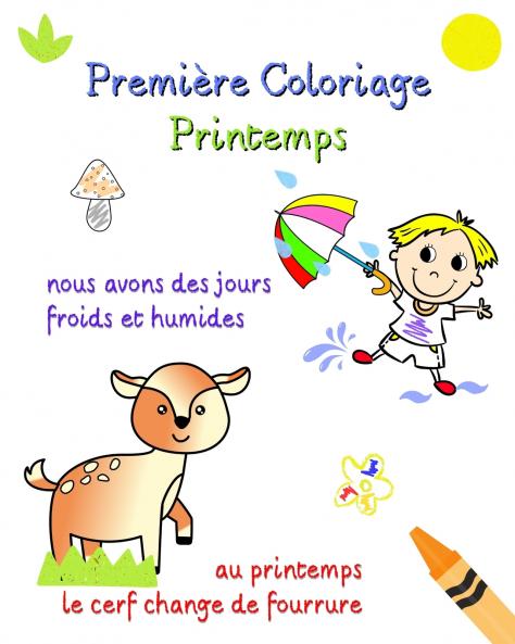 Première Coloriage Printemps