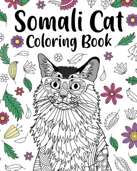Somali Cat Coloring Book