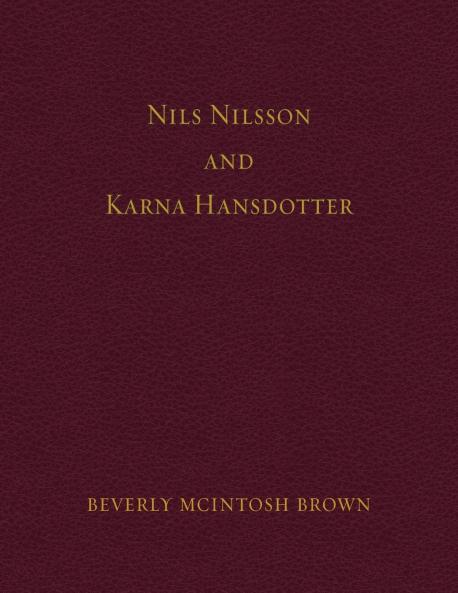 Nils Nilsson and Karna Hansdotter