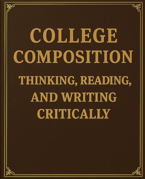 College Composition Thinking Reading and Writing Critically