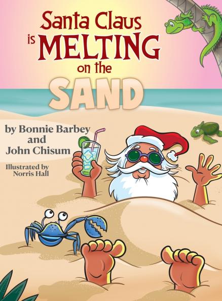 Santa Claus Is Melting On The Sand
