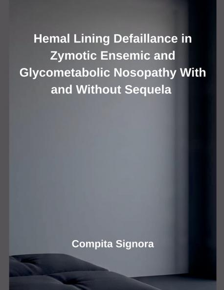 Hemal Lining Defaillance in Zymotic Ensemic and Glycometabolic Nosopathy With and Without Sequela