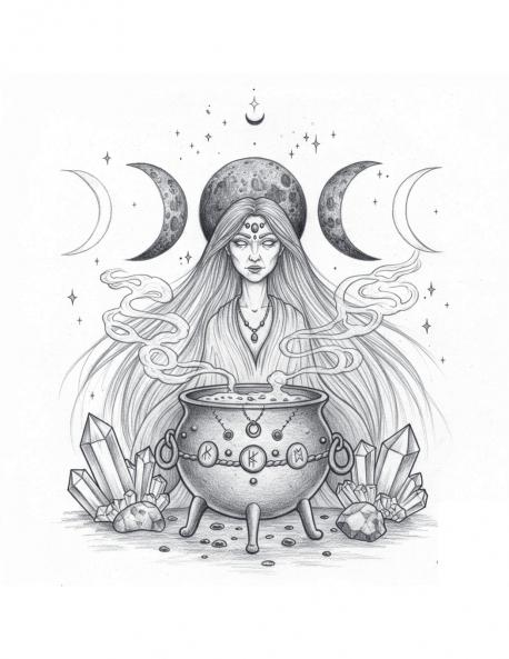 Perimenopause   Wiccan   Witchy   Zen  60 day  Journal