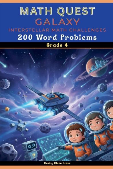 Math Quest - Galaxy - Interstellar Math Challenges - 200 Word Problems - Grade 4