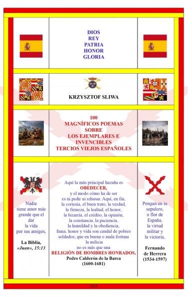100 magníficos poemas sobre los ejemplares e invencibles Tercios Viejos españoles