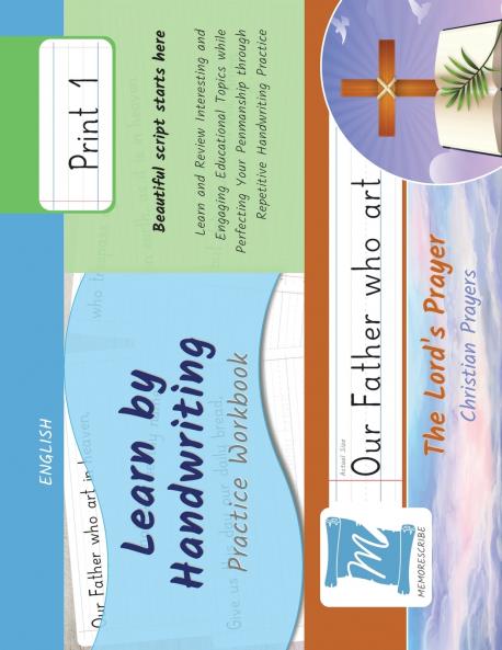 Handwriting Practice Workbook - The Lord's Prayer - Christian Prayers - Print Level 1